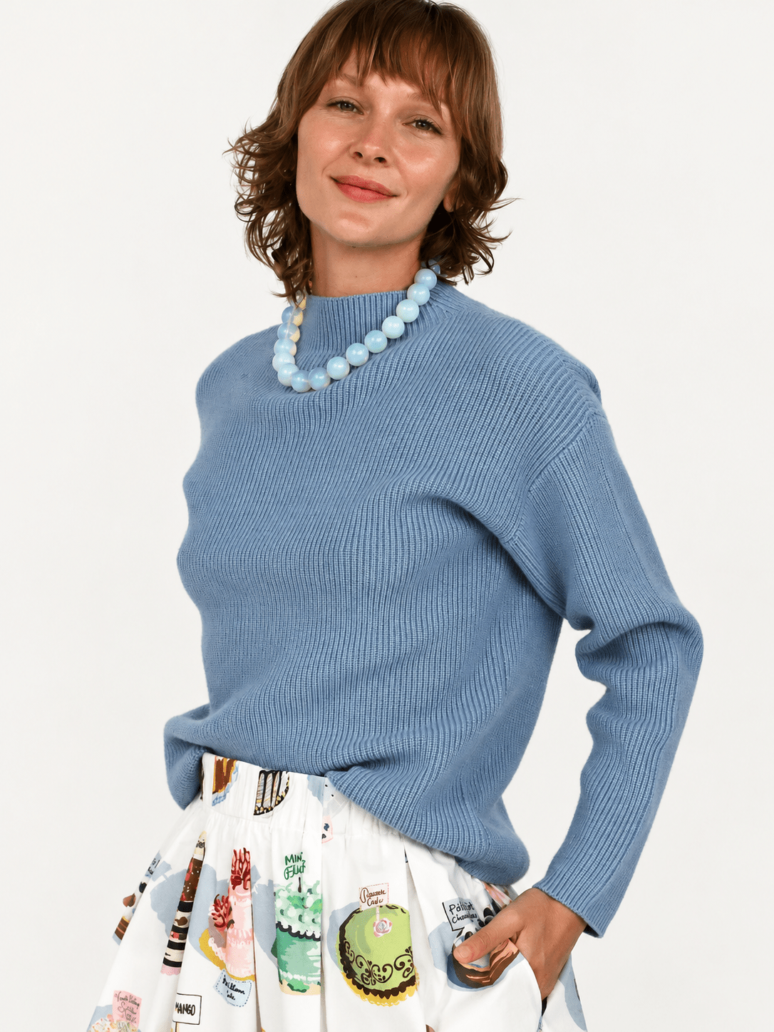 ALYSSA sweater Soft Blue - Lesley Evers-new-Shop-Shop/All Products