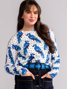 AMELIA sweater Blue Jays - Lesley Evers - Best Seller - Shop - Shop/All Products