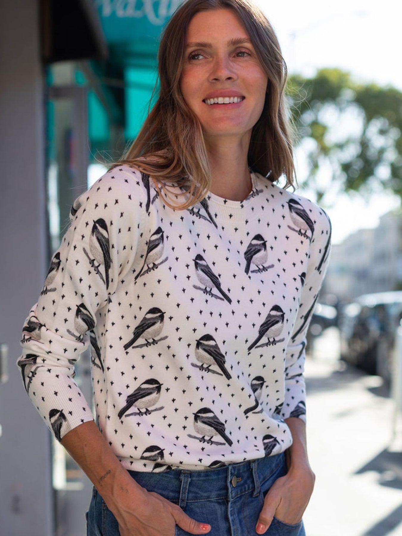 AMELIA sweater Chickadee - Lesley Evers-New Arrivals-Shop-Shop/All Products