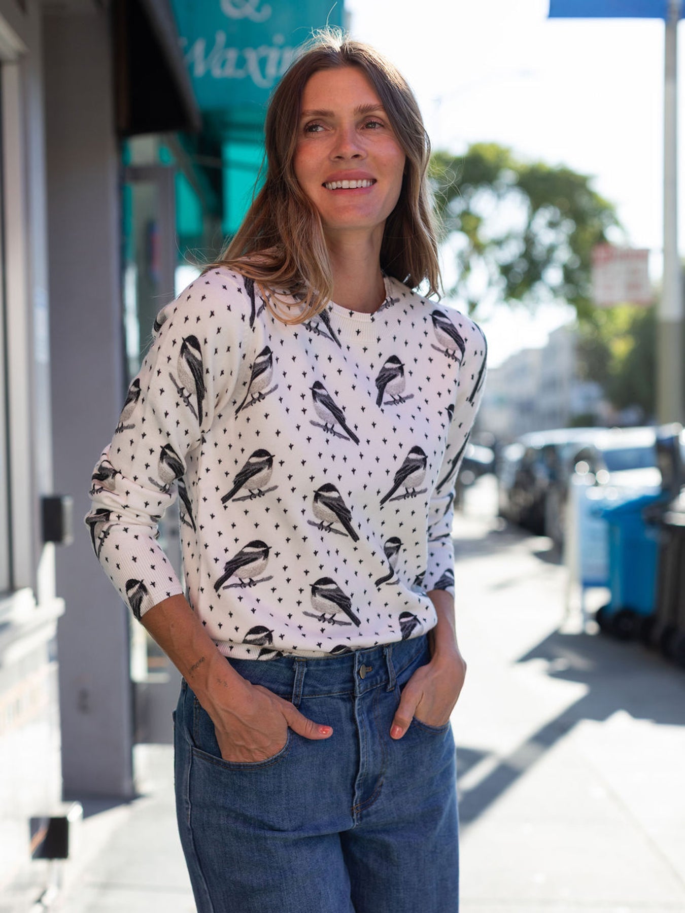 AMELIA sweater Chickadee - Lesley Evers-New Arrivals-Shop-Shop/All Products