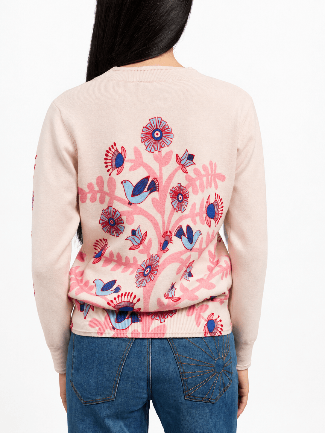 AMELIA sweater Doves Pink - Lesley Evers-new-Shop-Shop/All Products