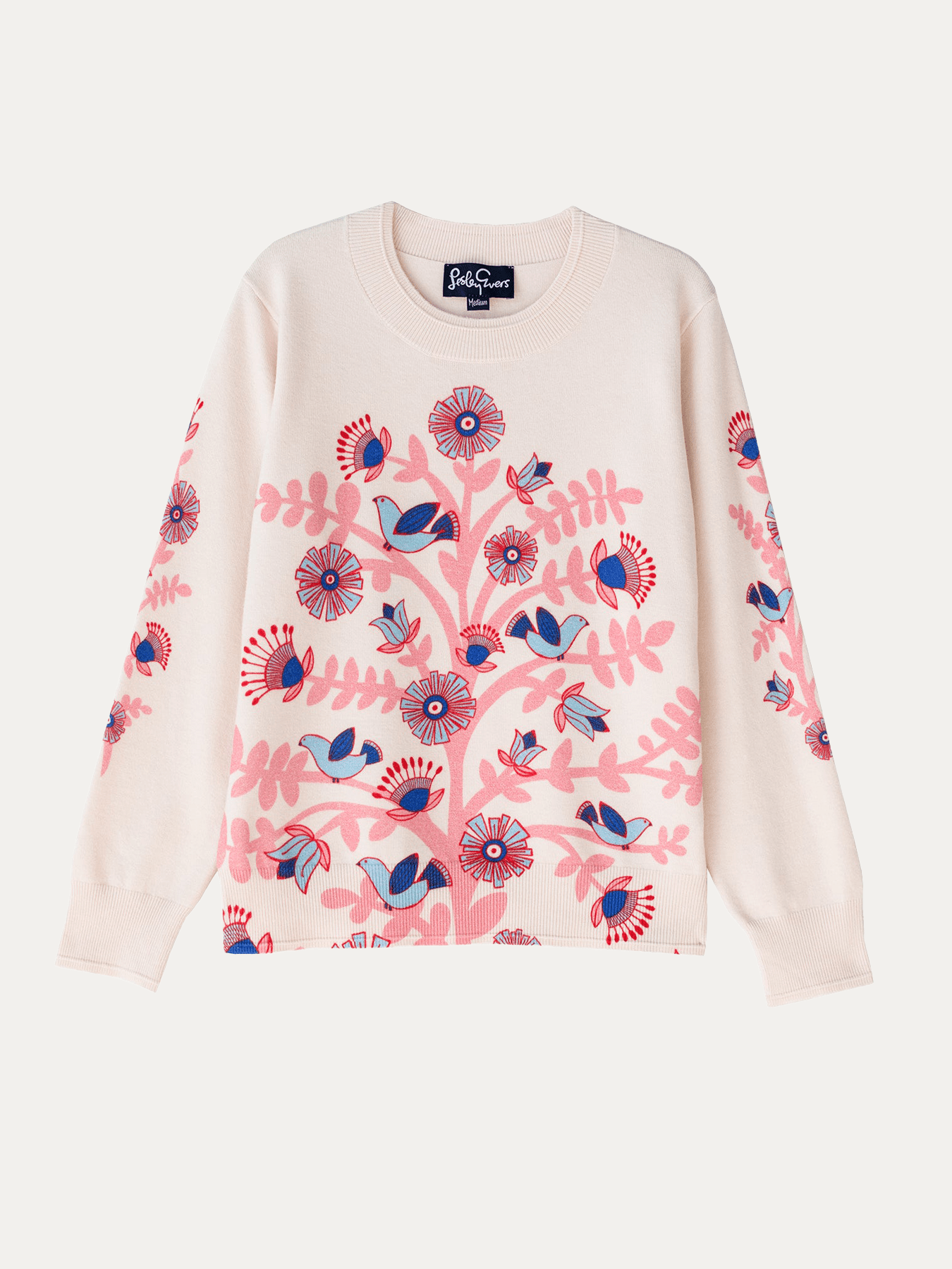 AMELIA sweater Doves Pink - Lesley Evers-new-Shop-Shop/All Products