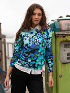 AMELIA sweater Garden Party Blue - Lesley Evers - Shop - Shop/All Products - Shop/Separates