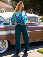 AMELIA sweater Garden Party Blue - Lesley Evers - Shop - Shop/All Products - Shop/Separates