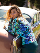 AMELIA sweater Garden Party Blue - Lesley Evers - Shop - Shop/All Products - Shop/Separates