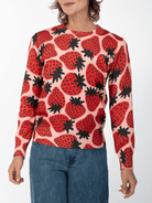 AMELIA sweater Strawberries - Lesley Evers-Shop-Shop/All Products-Shop/Separates