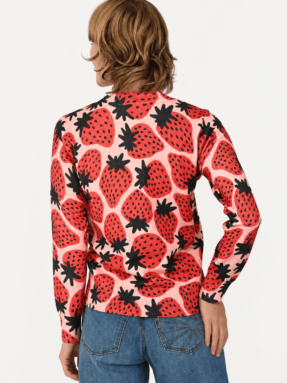 AMELIA sweater Strawberries - Lesley Evers-Shop-Shop/All Products-Shop/Separates