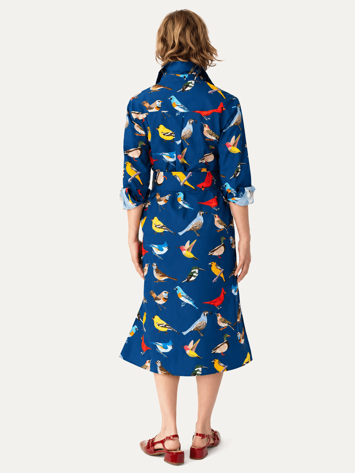 AMY dress Navy Birds - Lesley Evers-new arrival-Shop-Shop/All Products
