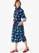 AMY dress Navy Birds - Lesley Evers-new arrival-Shop-Shop/All Products