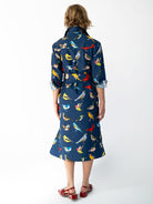 AMY dress Navy Birds - Lesley Evers-new arrival-Shop-Shop/All Products
