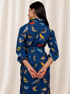 AMY dress Navy Birds - Lesley Evers - new arrival - Shop - Shop/All Products