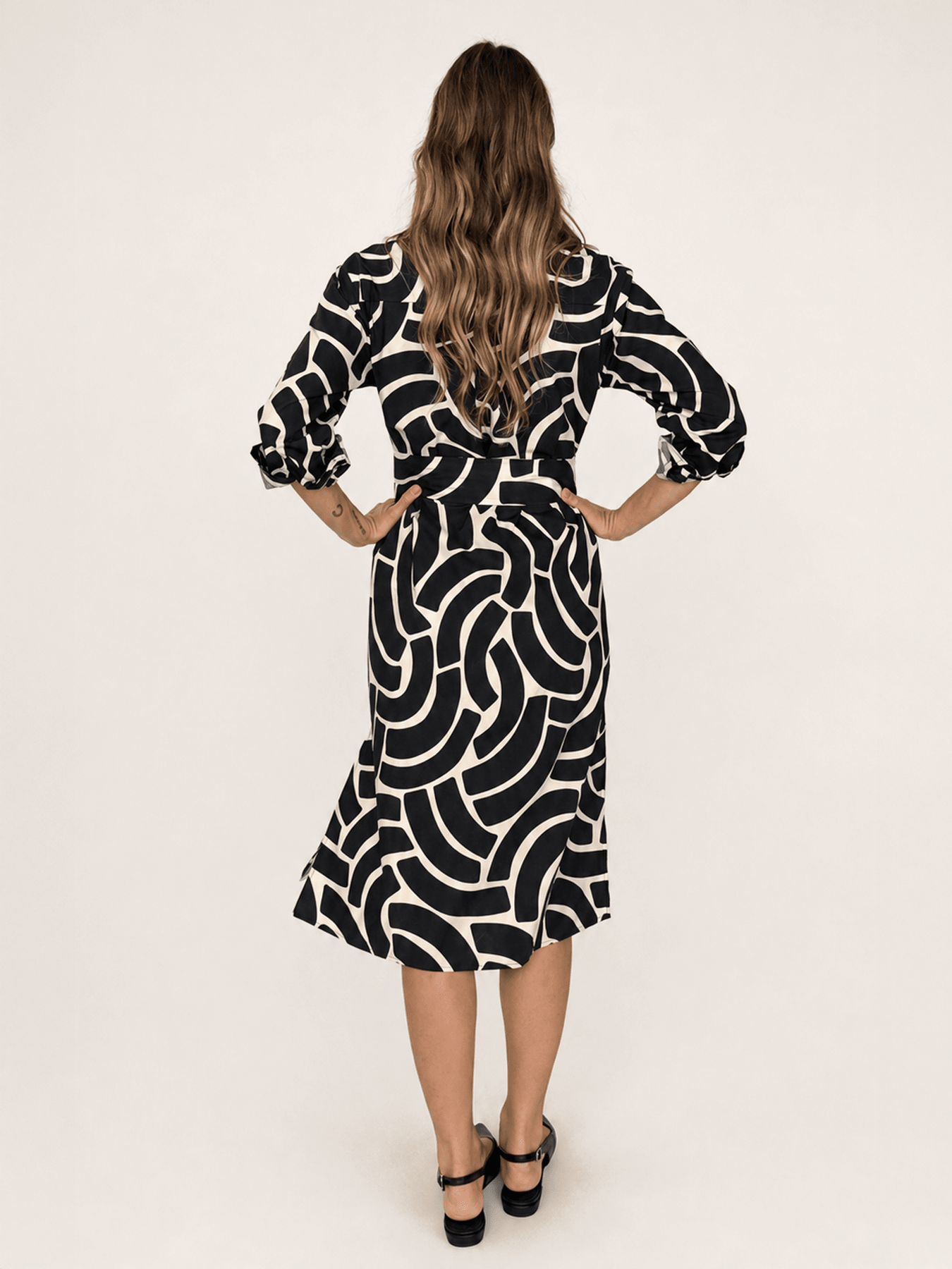 AMY dress Swoops Black - Lesley Evers-Shop-Shop/All Products-Shop/Dresses