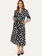 AMY dress Swoops Black - Lesley Evers-Shop-Shop/All Products-Shop/Dresses
