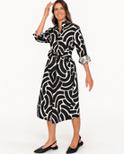 AMY dress Swoops Black - Lesley Evers-Shop-Shop/All Products-Shop/Dresses