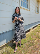 AMY dress Swoops Black - Lesley Evers - Shop - Shop/All Products - Shop/Dresses