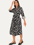 AMY dress Swoops Black - Lesley Evers-Shop-Shop/All Products-Shop/Dresses