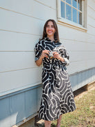 AMY dress Swoops Black - Lesley Evers-Shop-Shop/All Products-Shop/Dresses