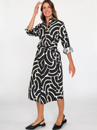 AMY dress Swoops Black - Lesley Evers-Shop-Shop/All Products-Shop/Dresses