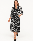 AMY dress Swoops Black - Lesley Evers-Shop-Shop/All Products-Shop/Dresses