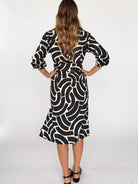 AMY dress Swoops Black - Lesley Evers-Shop-Shop/All Products-Shop/Dresses