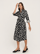 AMY dress Swoops Black - Lesley Evers-Shop-Shop/All Products-Shop/Dresses
