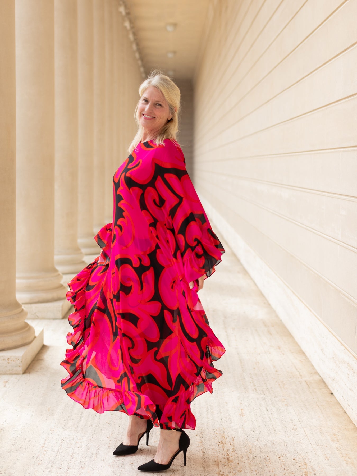 ARABELLA dress Filigree Pink – Lesley Evers