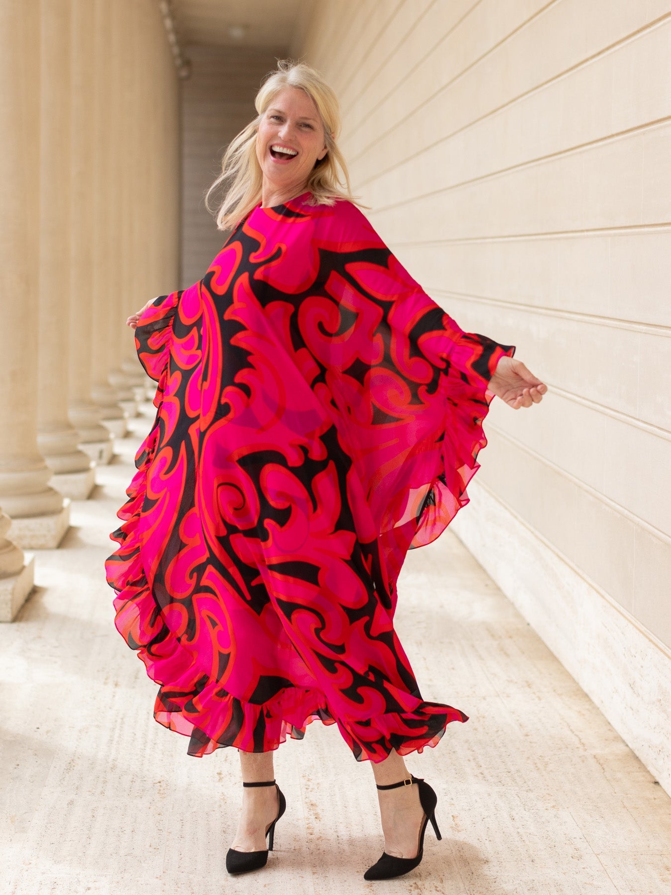 ARABELLA dress Filigree Pink – Lesley Evers