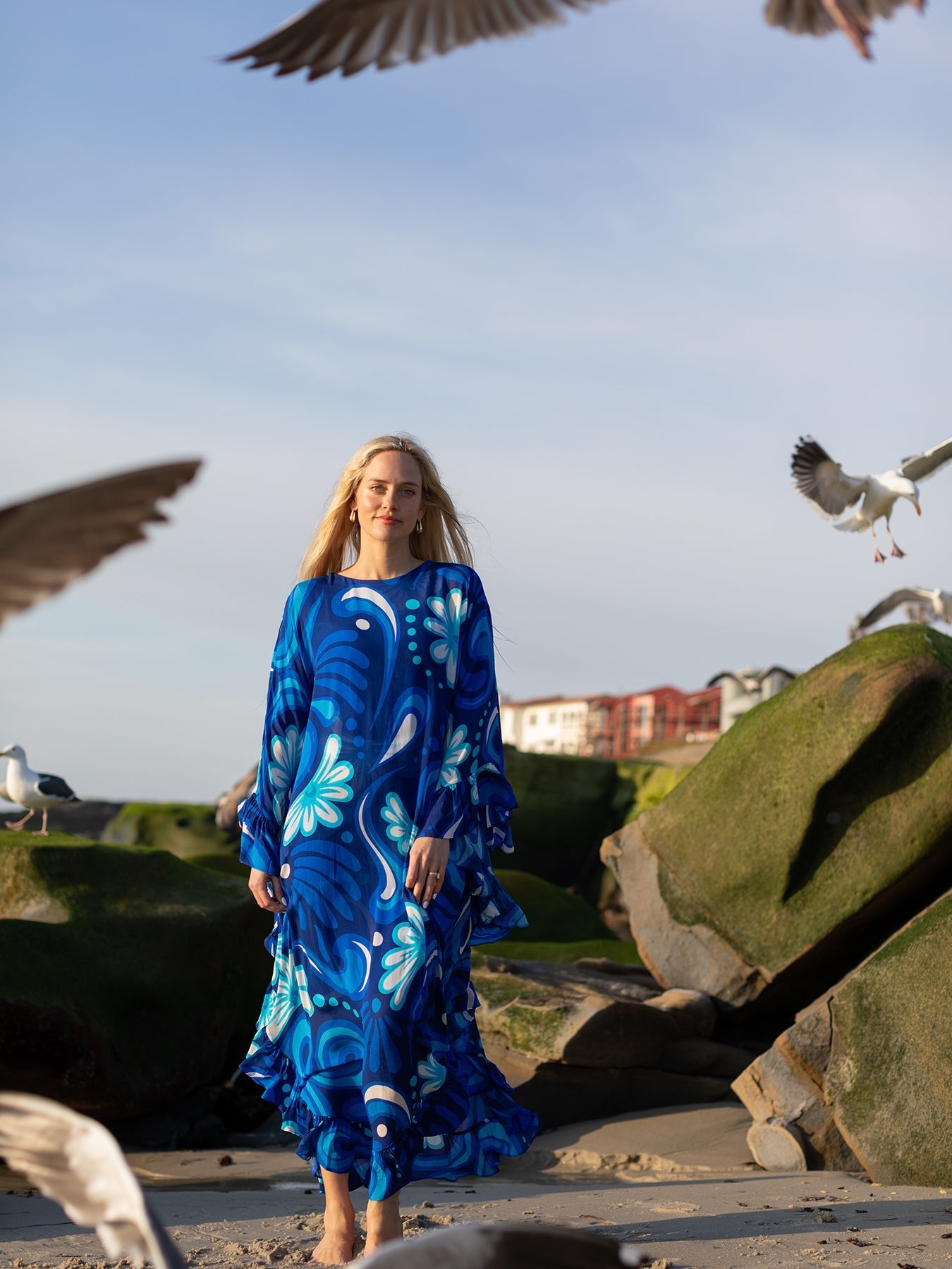 ARABELLA dress Harmony Blue – Lesley Evers