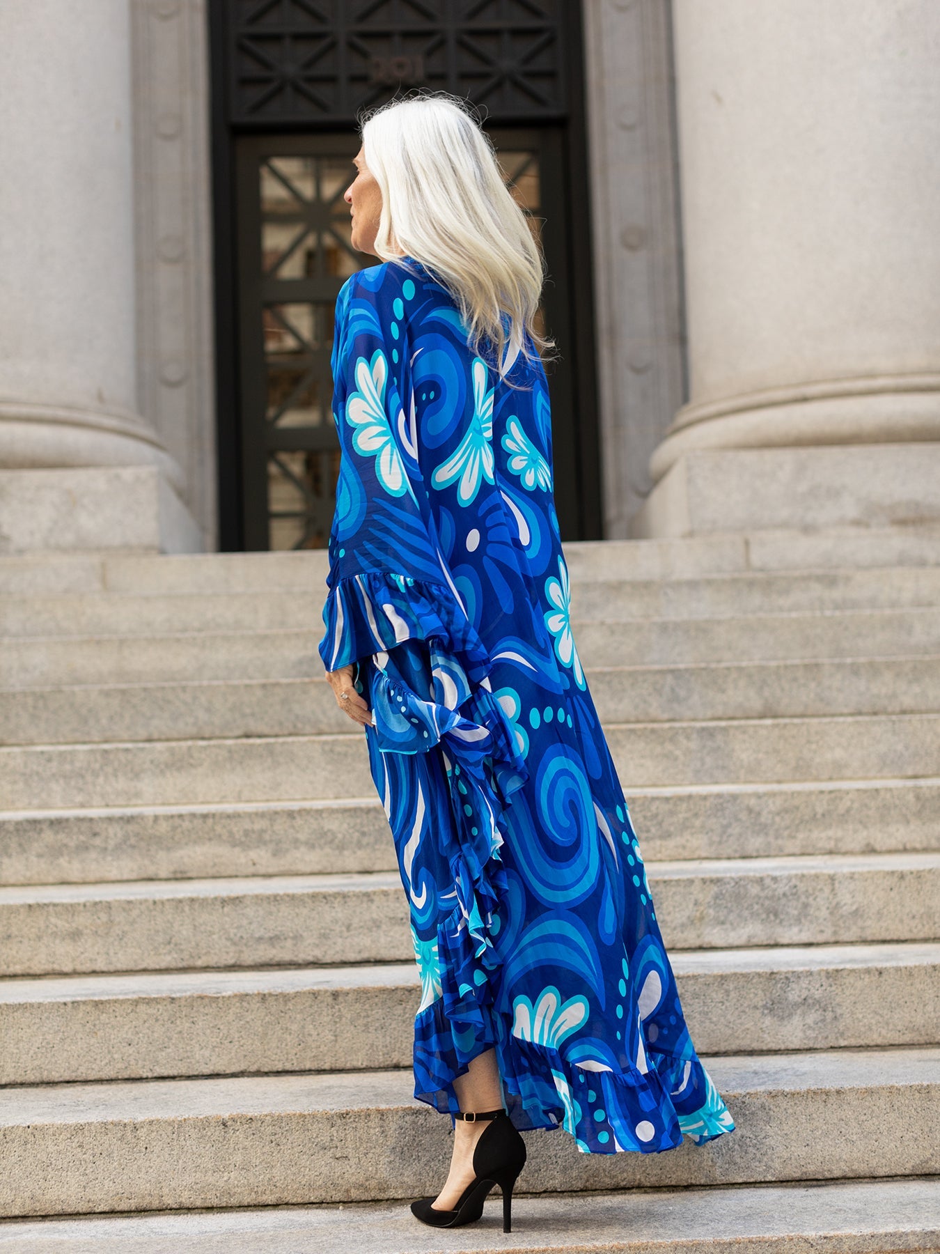ARABELLA dress Harmony Blue – Lesley Evers