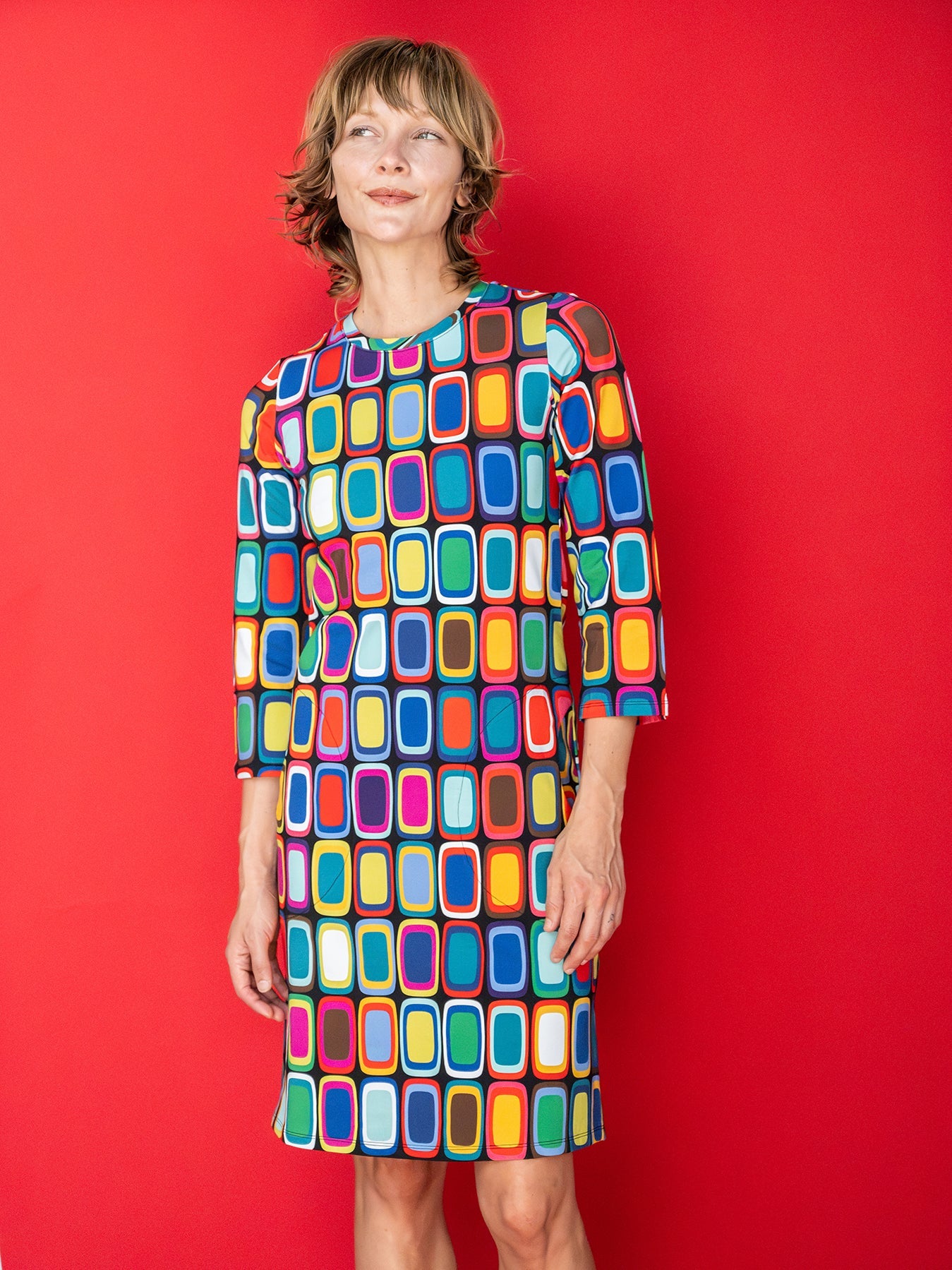 ARDEN dress Palette - Lesley Evers-ARDEN-Dress-Knee Length Dress