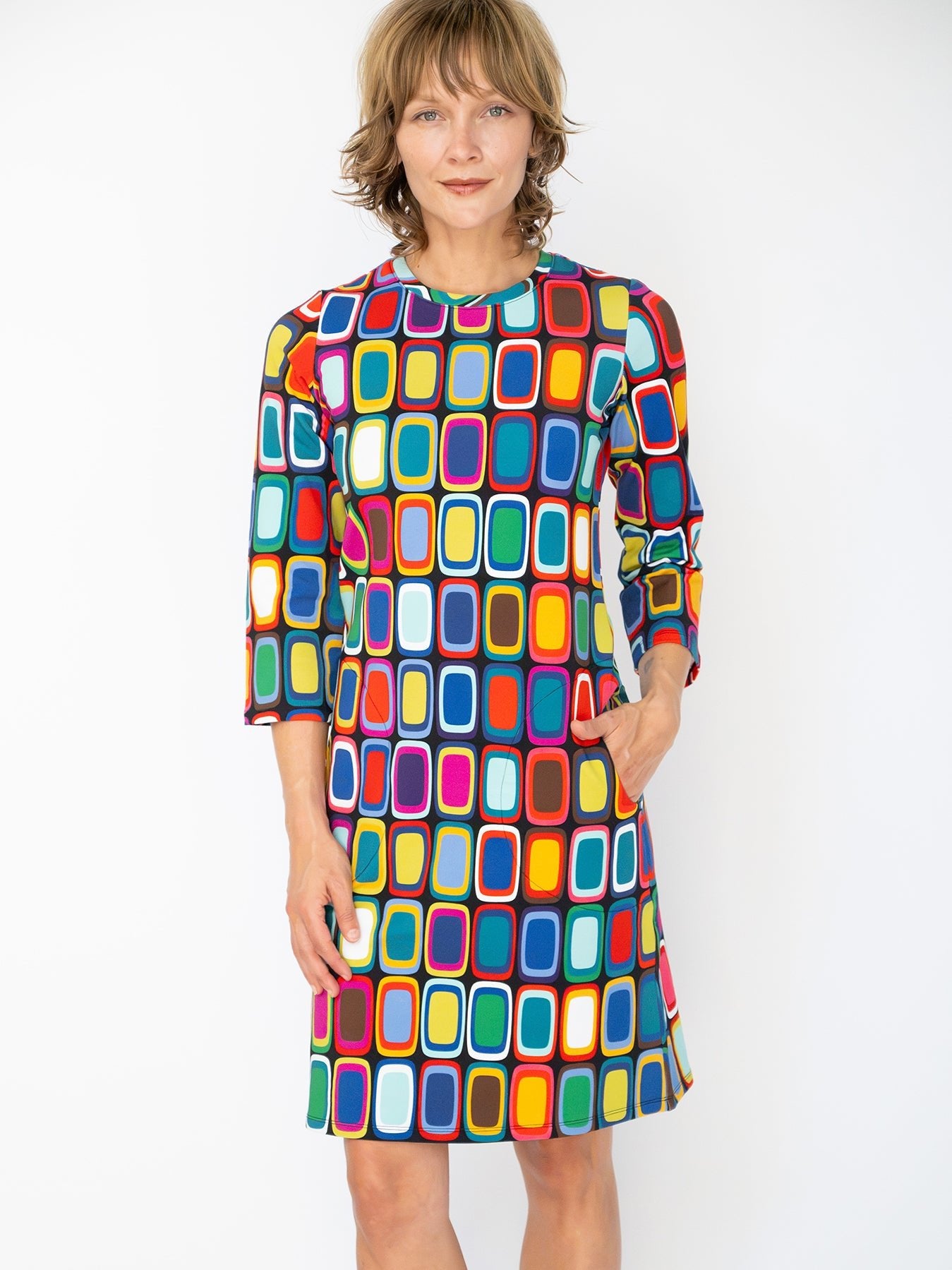 ARDEN dress Palette - Lesley Evers-ARDEN-Dress-Knee Length Dress