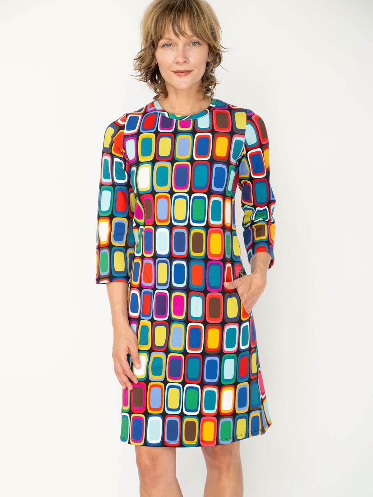 ARDEN dress Palette - Lesley Evers-ARDEN-Dress-Knee Length Dress