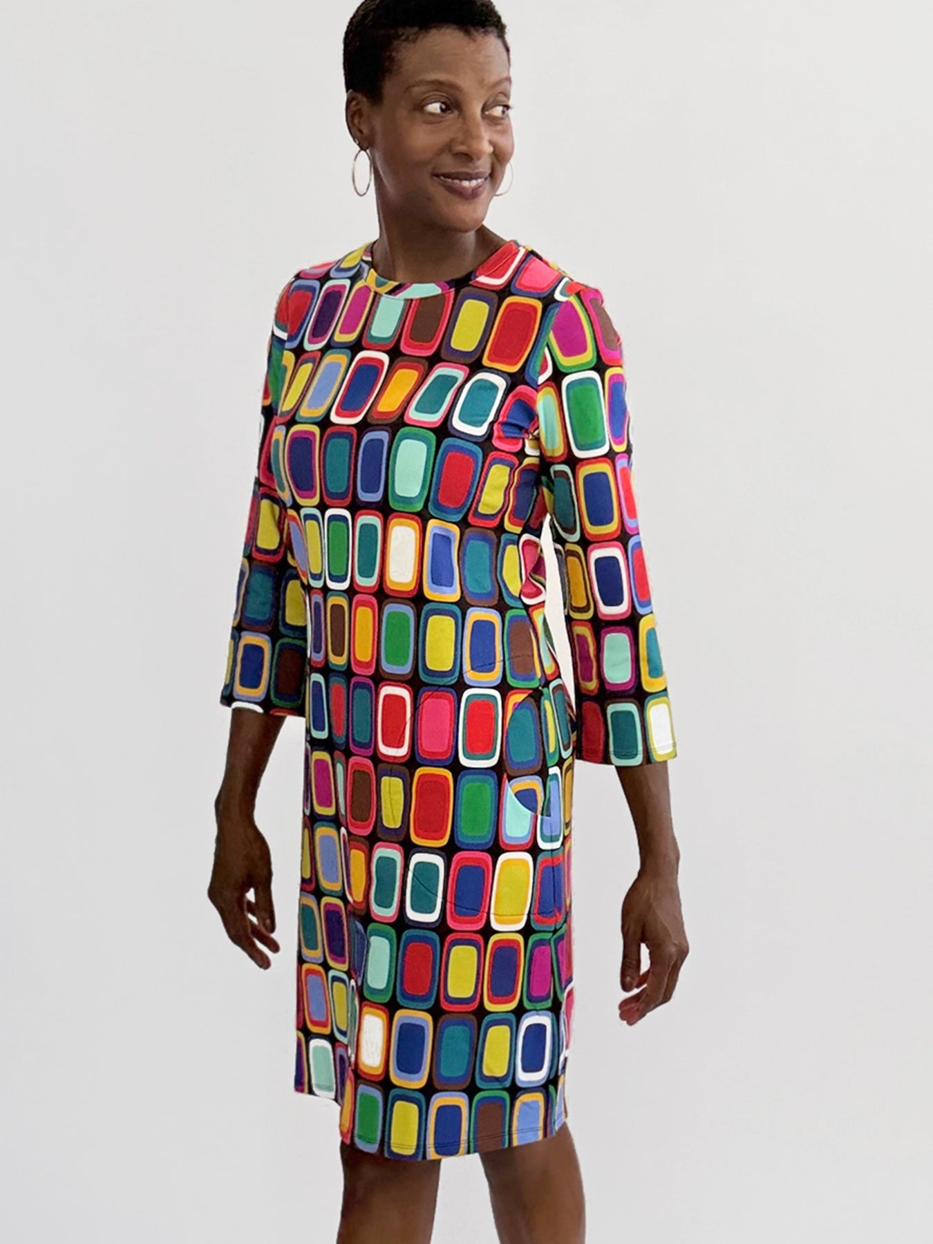 ARDEN dress Palette - Lesley Evers-ARDEN-Dress-Knee Length Dress