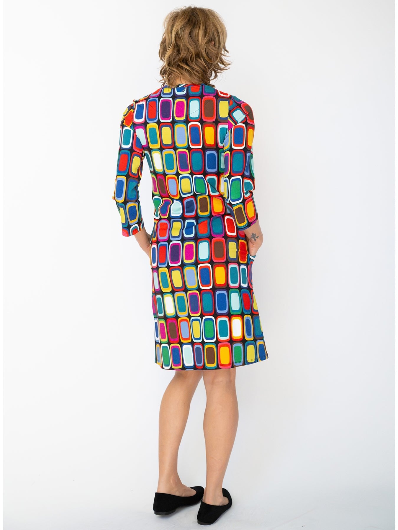 ARDEN dress Palette - Lesley Evers-ARDEN-Dress-Knee Length Dress