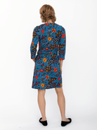 ARDEN dress Splendor Teal - Lesley Evers-ARDEN-Dress-Knee Length Dress