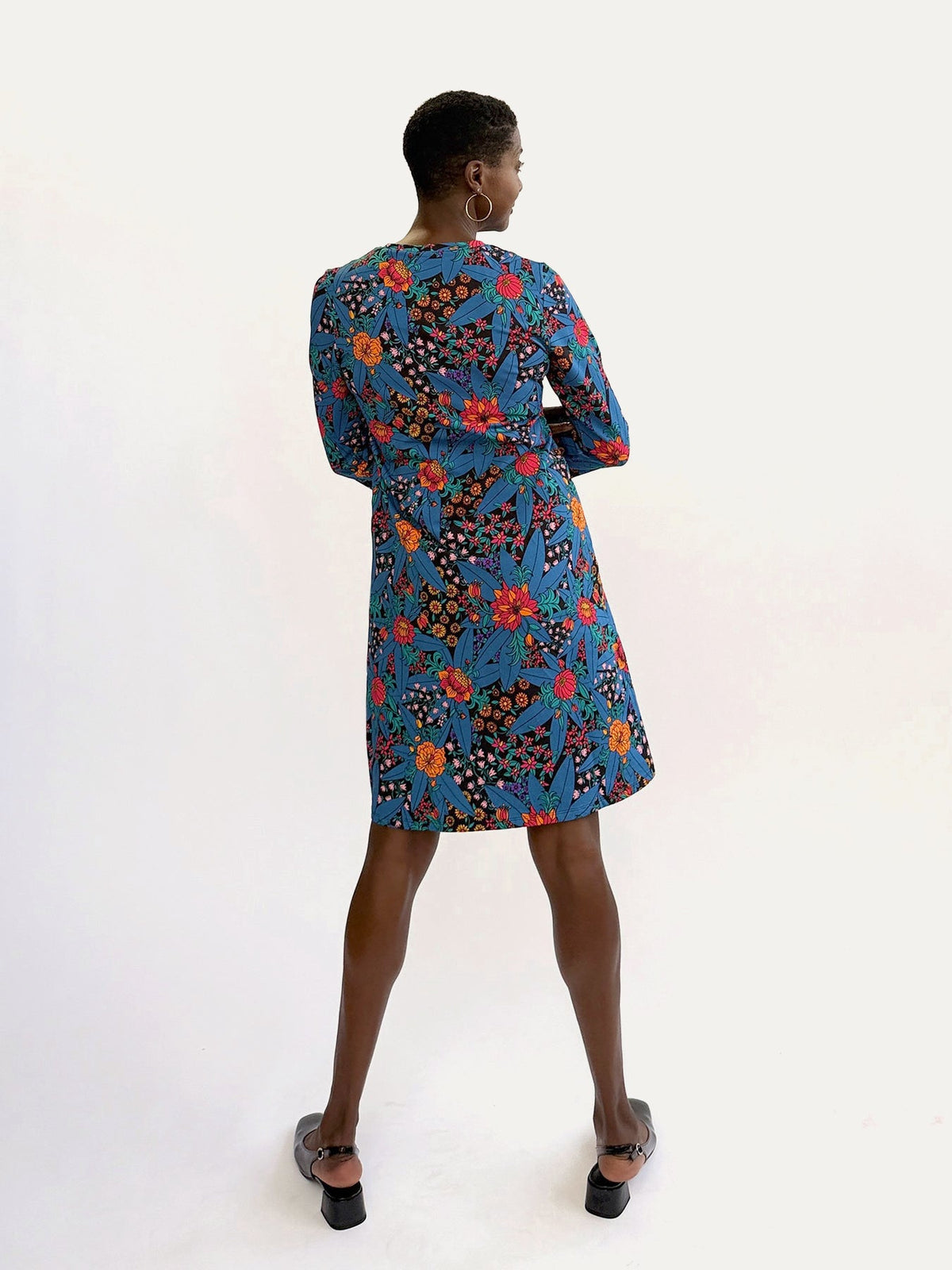 ARDEN dress Splendor Teal - Lesley Evers-ARDEN-Dress-Knee Length Dress