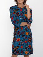 ARDEN dress Splendor Teal - Lesley Evers-ARDEN-Dress-Knee Length Dress