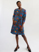ARDEN dress Splendor Teal - Lesley Evers-ARDEN-Dress-Knee Length Dress