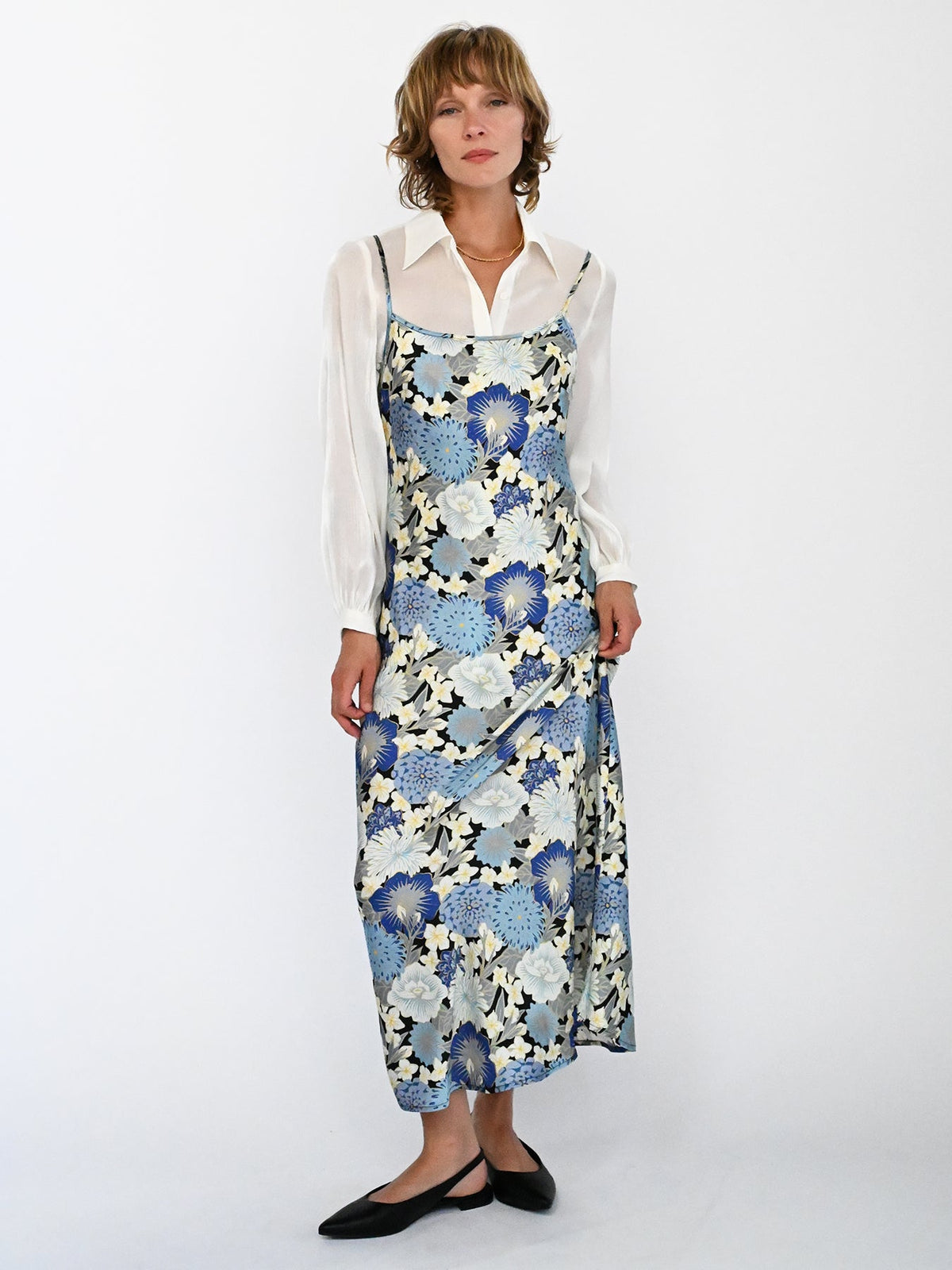 ARIANNA dress Poetry Blue - Lesley Evers-dress-new-