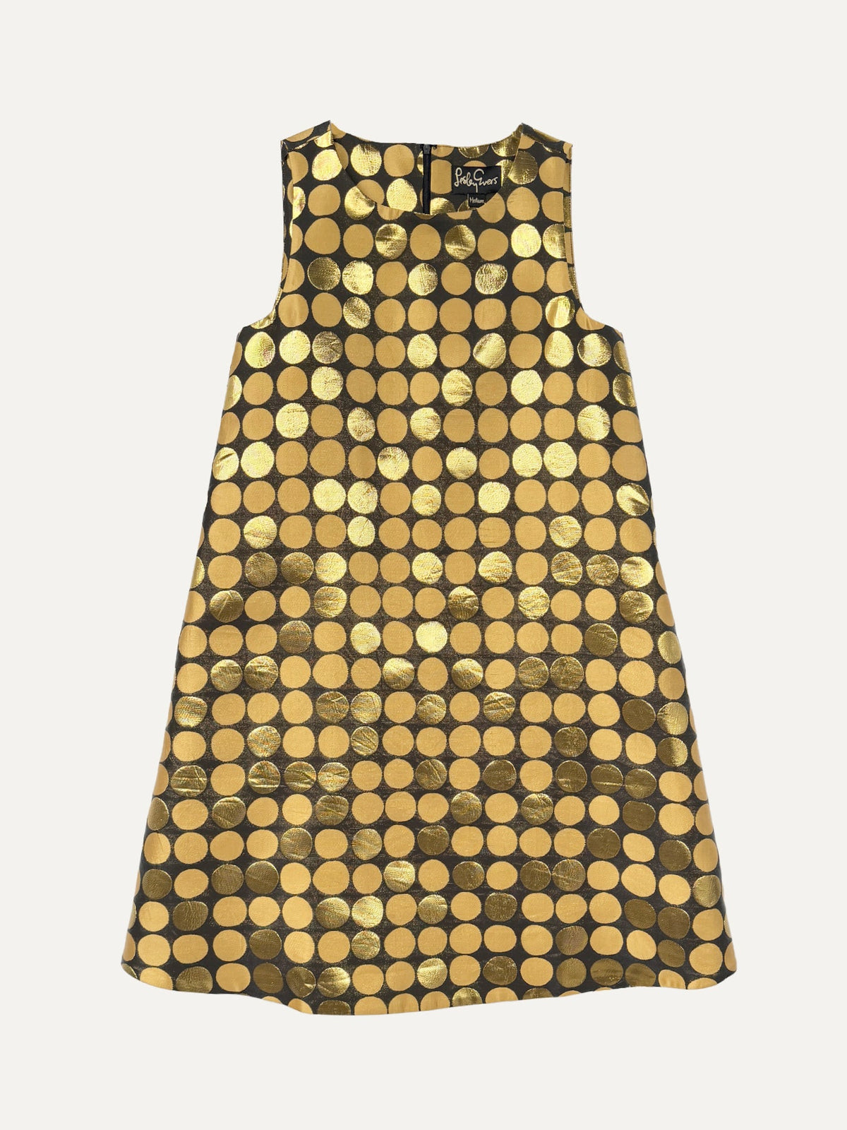 ARIEL dress Gold Dots - Lesley Evers - 