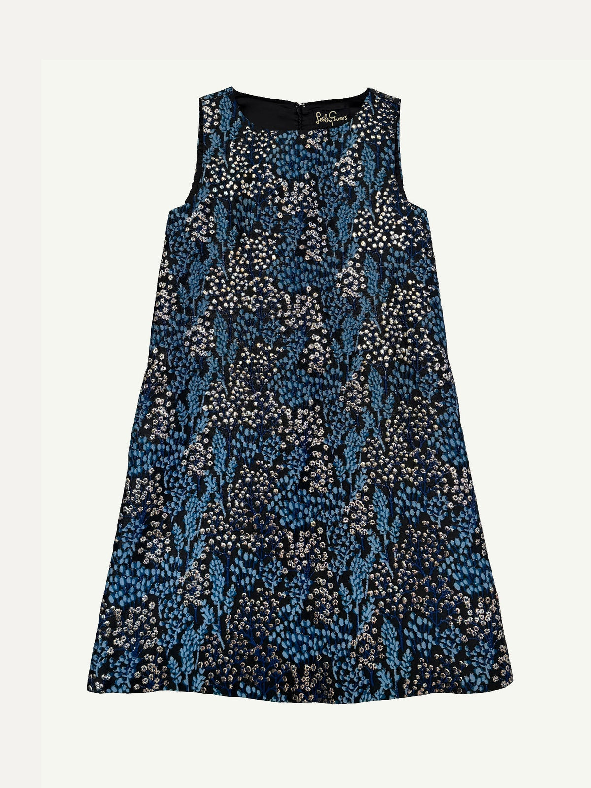 ARIEL dress Spring Meadow Navy - Lesley Evers - 