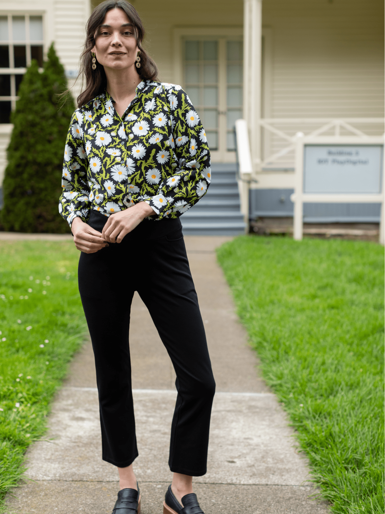 AUDREY pant Black Solid Knit - Lesley Evers - audrey - Black - Bottoms