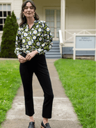 AUDREY pant Black Solid Knit - Lesley Evers - audrey - Black - Bottoms