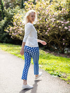 AUDREY pant Dots Blue - Lesley Evers - audrey - audrey fall25 - Bottoms