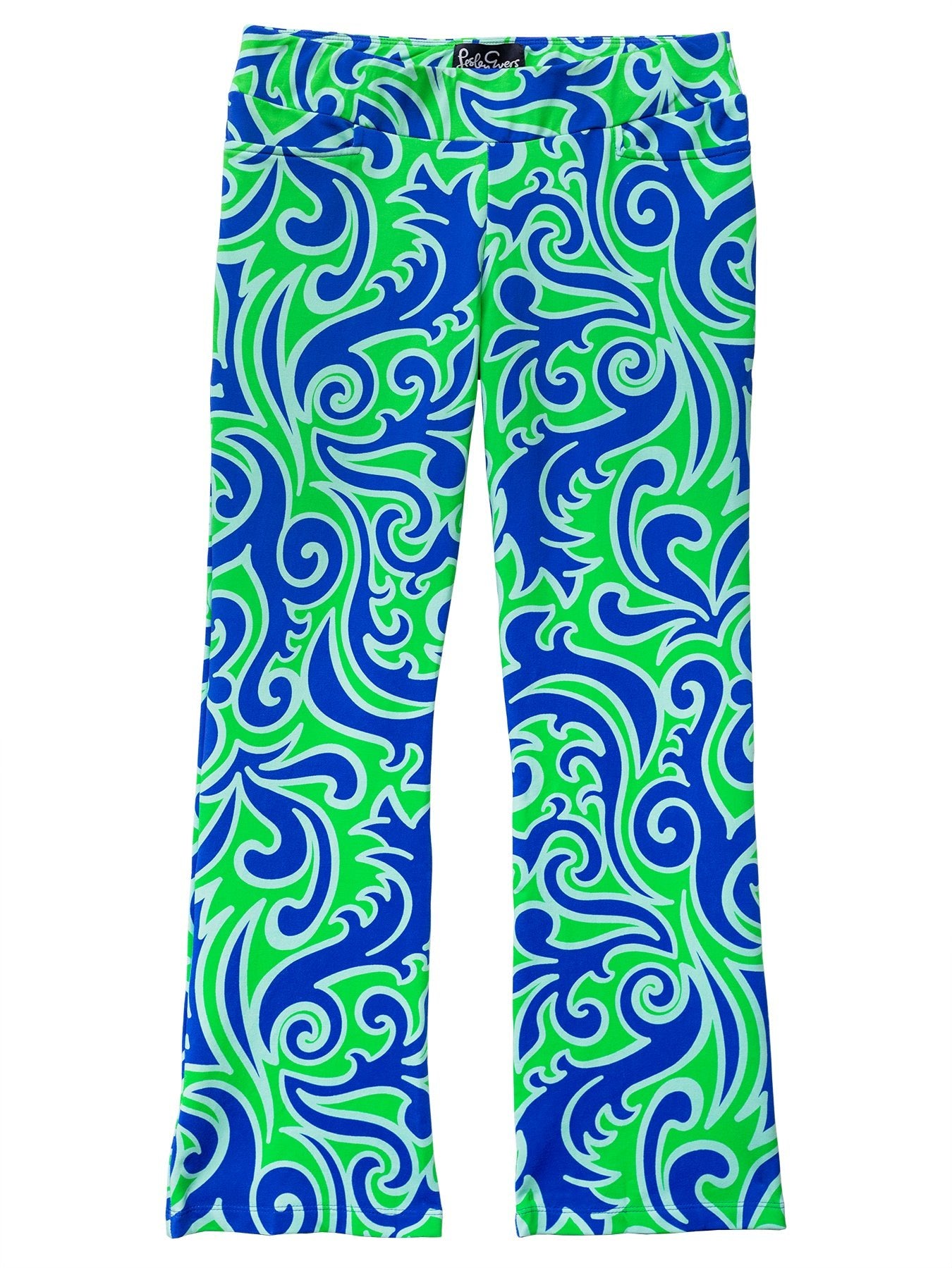 AUDREY pant Filigree Blue and Green – Lesley Evers