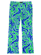 AUDREY pant Filigree Blue and Green - Lesley Evers - audrey - Black - Bottoms