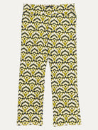 AUDREY pant Geo Shell Olive and Navy - Lesley Evers-audrey-audrey fall25-Bottoms