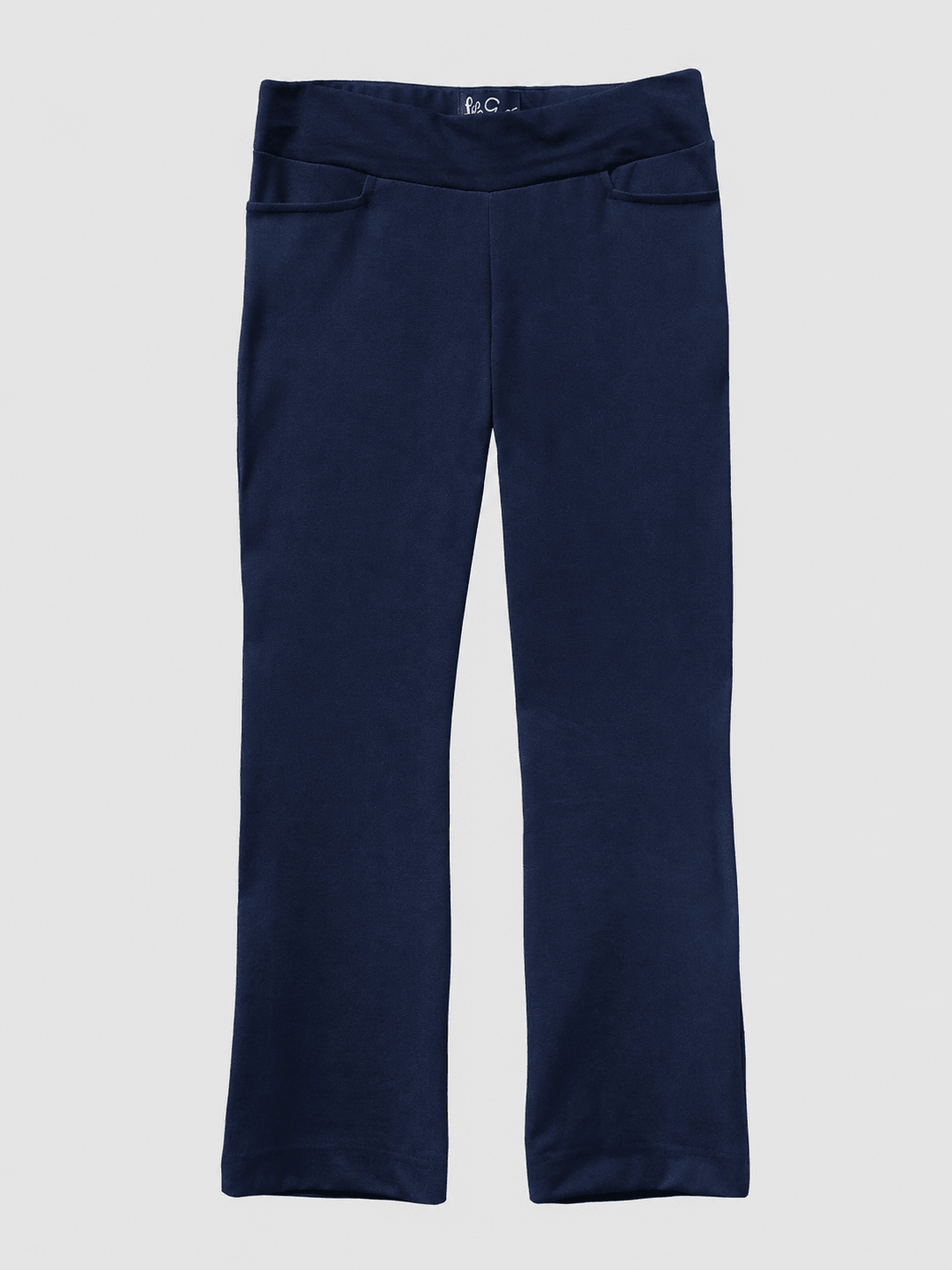 AUDREY pant Navy Solid Knit - Lesley Evers-audrey-Black-Bottoms