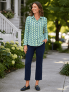 AUDREY pant Navy Solid Knit - Lesley Evers-audrey-Black-Bottoms