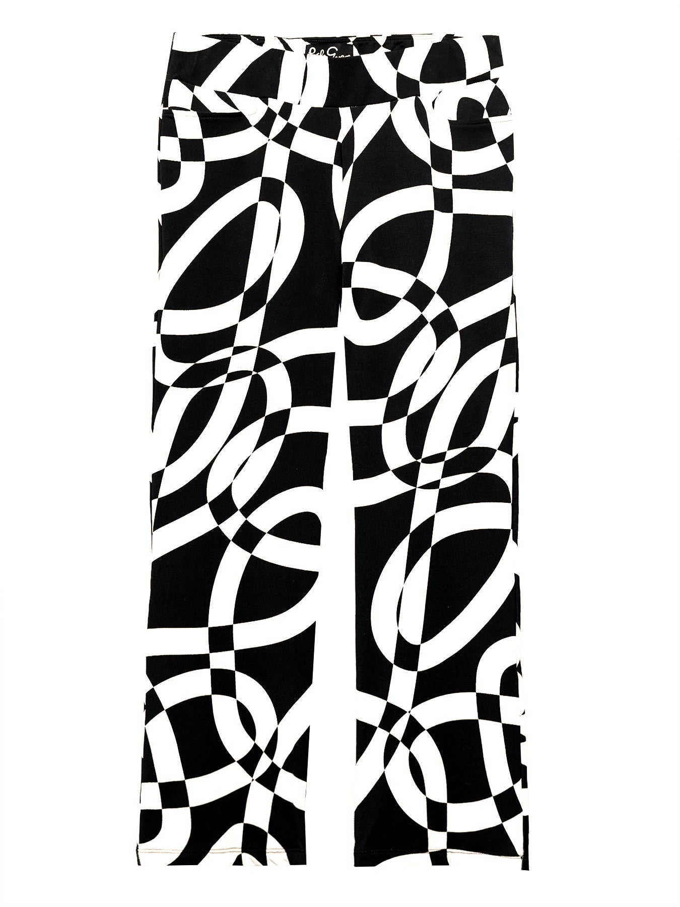 AUDREY pant Ribbon Black and White - Lesley Evers - audrey - Black - Bottoms